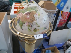 Globe on Pedestal with Lighting - 2