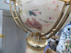 Globe on Pedestal with Lighting - 3