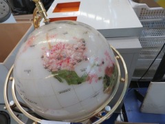Globe on Pedestal with Lighting - 4