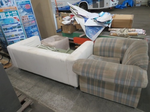 1 x 2 Seater Couch, Chair & Footrest
