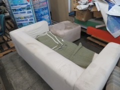 1 x 2 Seater Couch, Chair & Footrest - 2