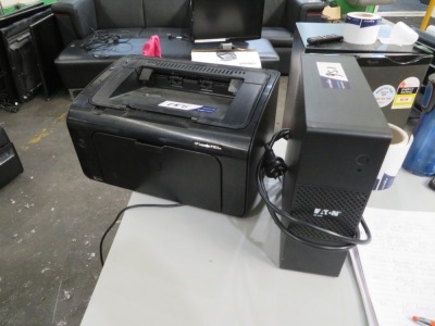 Hewlett Packard Laserjet P1102W Printer & Eaton 5S55OUA UPS