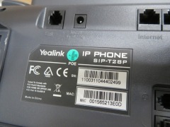 8 x Yealink IP Phones, 1 x Alloy 24 Port Switch & 1 x Netgear Prosafe 16 Port Switch - 8