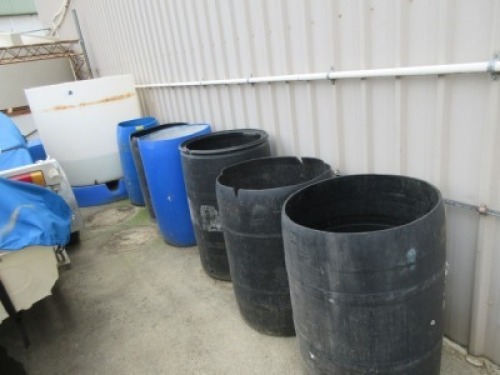 9 x Poly Drums & 1 x Tank