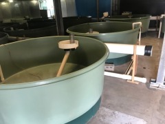 Quantity of 4 Polymaster Fish Growing Tanks - Open top, Model: Aquaculture Tank, 5000 litre