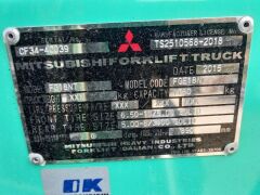 UNRESERVED 2015 Mitsubishi FG18NT 4-Wheel Counterbalance Forklift - 20