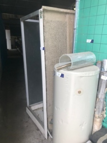 Aquamax Mains Pressure Hot Water System, 125 litre with shower frame