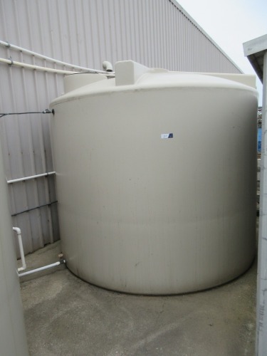 Fresh Water Tank with pump, Tank formers, 10,000 litre, Cream poly