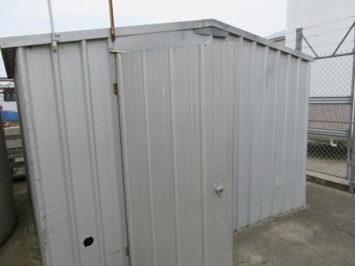 Tin Shed, approx 3m x 3m, with pedestrian door
