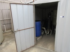 Tin Shed, approx 3m x 3m, with pedestrian door - 2
