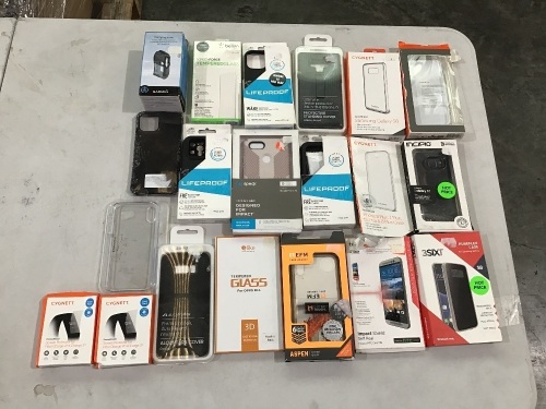 Bulk lot of phone and watch cases and screen protectors