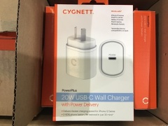 Bulk lot of 40 Cygnett 20w USB-C wall chargers - 2
