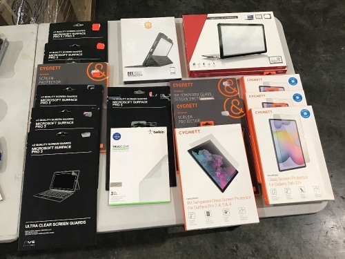 Bulk lot of laptop cases and screen protectors