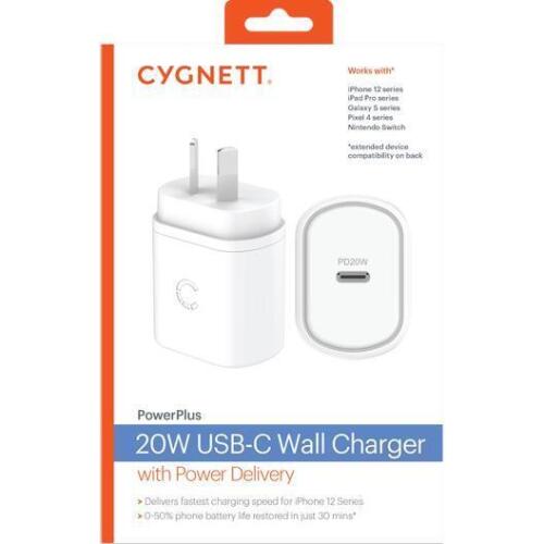 Bulk lot of 40 Cygnett 20w USB-C wall chargers