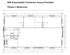 40ft Container Home Expandable Building - 7