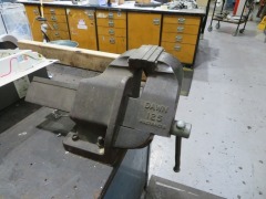 Timber Work Bench with Metal Frame - 4