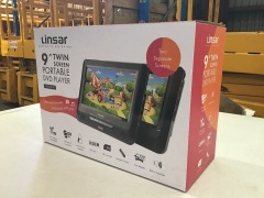 Linsar 9" twin screen portable DVD player LS9DPDVD - 2