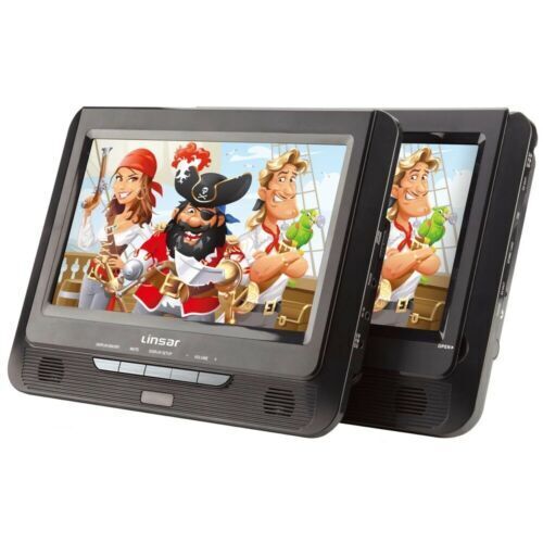 Linsar 9" twin screen portable DVD player LS9DPDVD