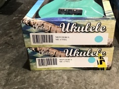 Monterey Ukulele x2 TEAL - 7