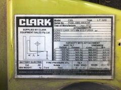 UNRESERVED 2012 Clark C30L Counterbalance Forklift - 21