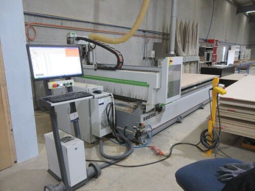 2010 Biesse Klever 18.36 G FT CNC Router with Pack Lift Table & Leda Dust Collector