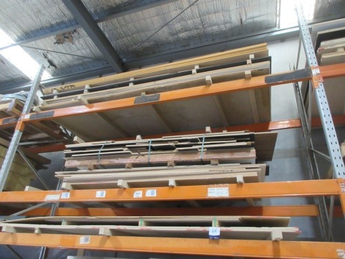 3 x Long Pallets of assorted Timber Sheets Stock & Offices