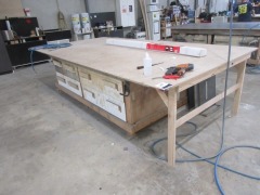 Timber Construction Make Up Bench