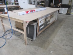 Timber Construction Make Up Bench - 2