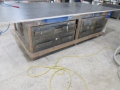 Timber Construction Make Up Bench - 3