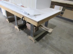 Timber Construction Make Up Bench - 3