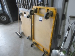 2 x 4 Wheel Flat Bed Trolley