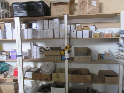 Contents of 4 x Bays of Shelving