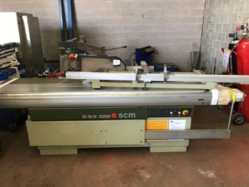 1997 Panel Saw, SCM, Model: S116N, 3200 Sliding table, 300mm blade, scribing blade