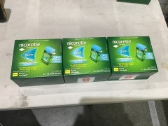 3 x Nicorette Nicotine Gum icy mint pack of 4 (4MG) - 2