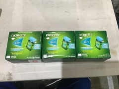 3 x Nicorette Nicotine Gum icy mint pack of 4(2MG) - 2