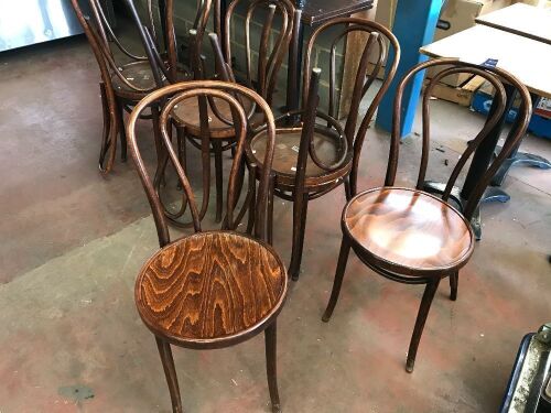 8 x "Thonet" Timber Moulded Chairs