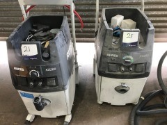 Rupes Sanding and Vacuum System, retractable wall mount arm (has been disassembled) with 2 x Rupes K5260 vacuum units - 2