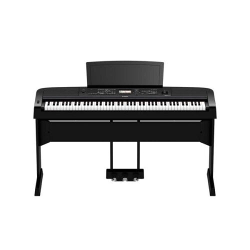 Yamaha DGX-670B Portable Grand Piano W/Stand And Pedal Unit - Black