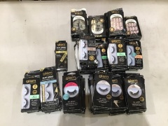 Bulk lot of glam by Manicare false lashes and nails