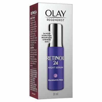 Box of Olay Regenerist Retinol 4 Night Serum