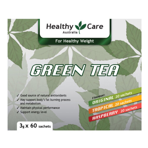 4x healthy care Australia green tea lot