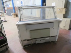 Bow Front Shop Display Refrigerator on Wheels, Make: Euro Cryer, Model: Micron - 3