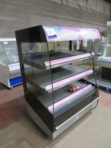 Heated Shop Display Servery Unit, 3 Shelves, Make: FRI-JADO, Model: MD-100-3 SB