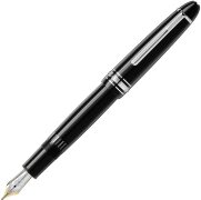 Montblanc Meisterstück 146 LeGrand Platinum Black Fountain Pen B 2852 (Pen only. No Box)