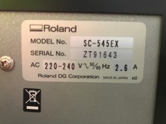 Roland Inkjet Printer and Cutter, Model: SC-545 Ex Print and Cut - 5