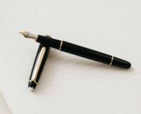 Montblanc Meisterst&uuml;ck 144 Classique Gold Black Fountain Pen M 13670 (Pen only. No Box)