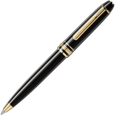 Montblanc Meisterstück 114 Hommage A W.A. Mozart Gold Black Ballpoint Pen 15727 (Pen only. No Box)