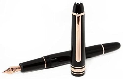 Montblanc Meisterstück 90 Years Classique 145 Fountain Pen Red Gold (Chopin) EF 111070 (Pen only. No Box)