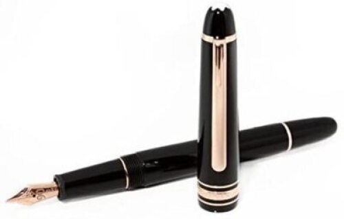 Montblanc Meisterst&uuml;ck 90 Years Classique 145 Fountain Pen Red Gold (Chopin) EF 111070 (Pen only. No Box)