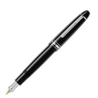 Montblanc Meisterst&uuml;ck 147 Platinum Coated Traveller Fountain Pen M 114226 (Pen only. No Box)